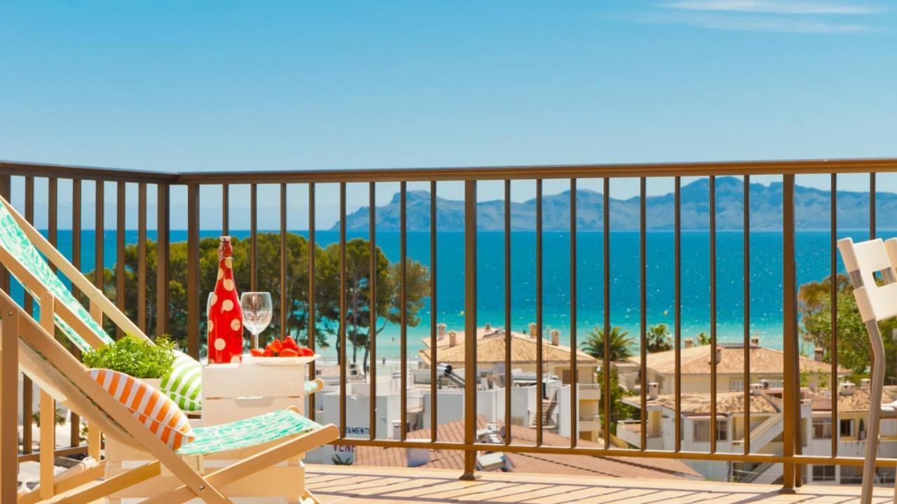 Apartment The Shell Ii, Beach Views And Pool Алькудія Екстер'єр фото